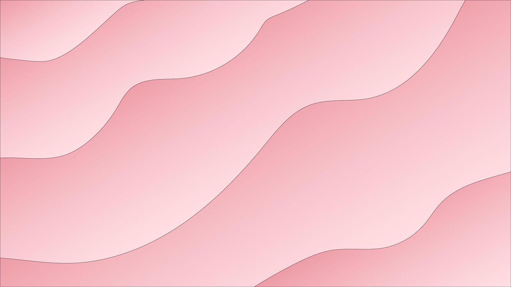 a pink background with wavy lines vector