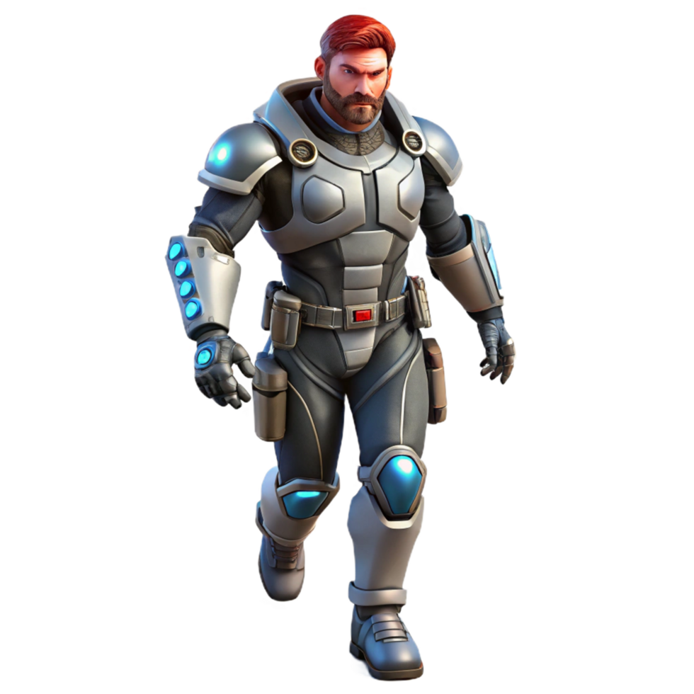 Futuristic Space Marine Advanced Combat Gear and Technology png