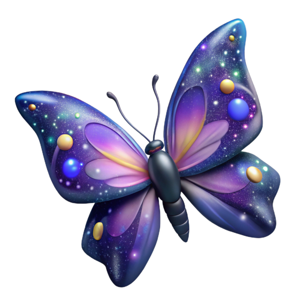 Cosmic Butterfly A Celestial Insect Illustration png