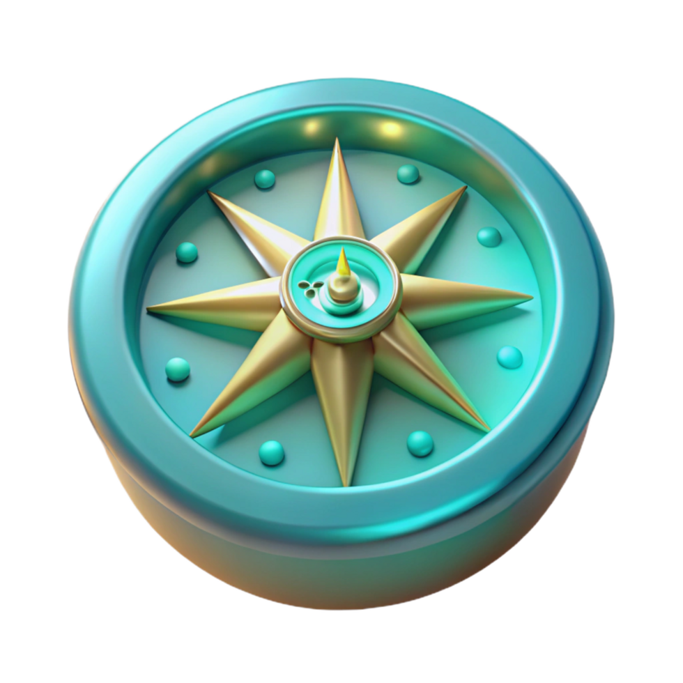 3D Model of a Compass Guidance, Navigation, Direction, Exploration, Travel, Journey, Adventure, Wayfinding, Orientation, Discovery png
