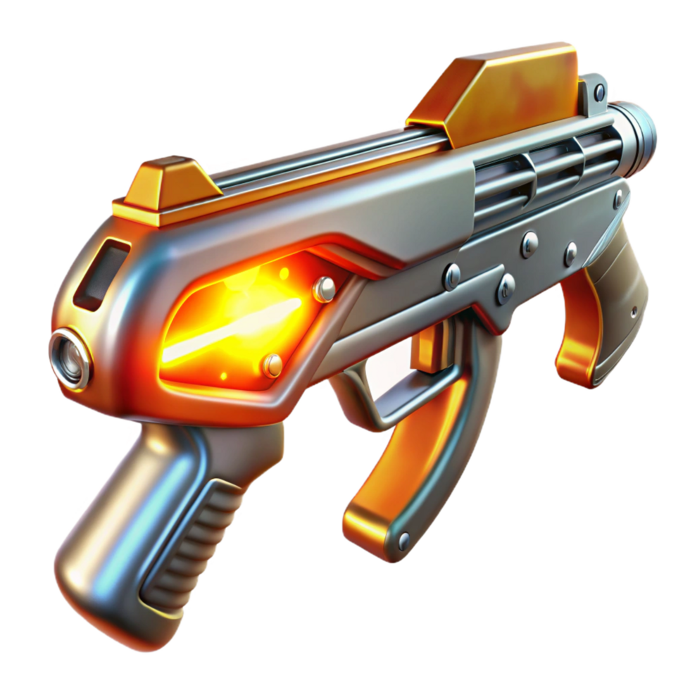 Futuristic Energy Weapon Sci Fi Blaster Design png