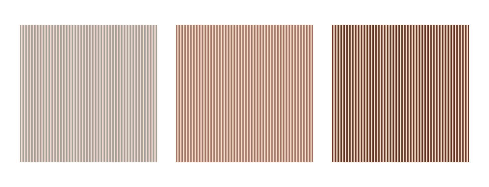 Set of seamless pattern with straight lines in trendy palette mocha mousse. Illustration endless pattern, background. Fashionable template. vector