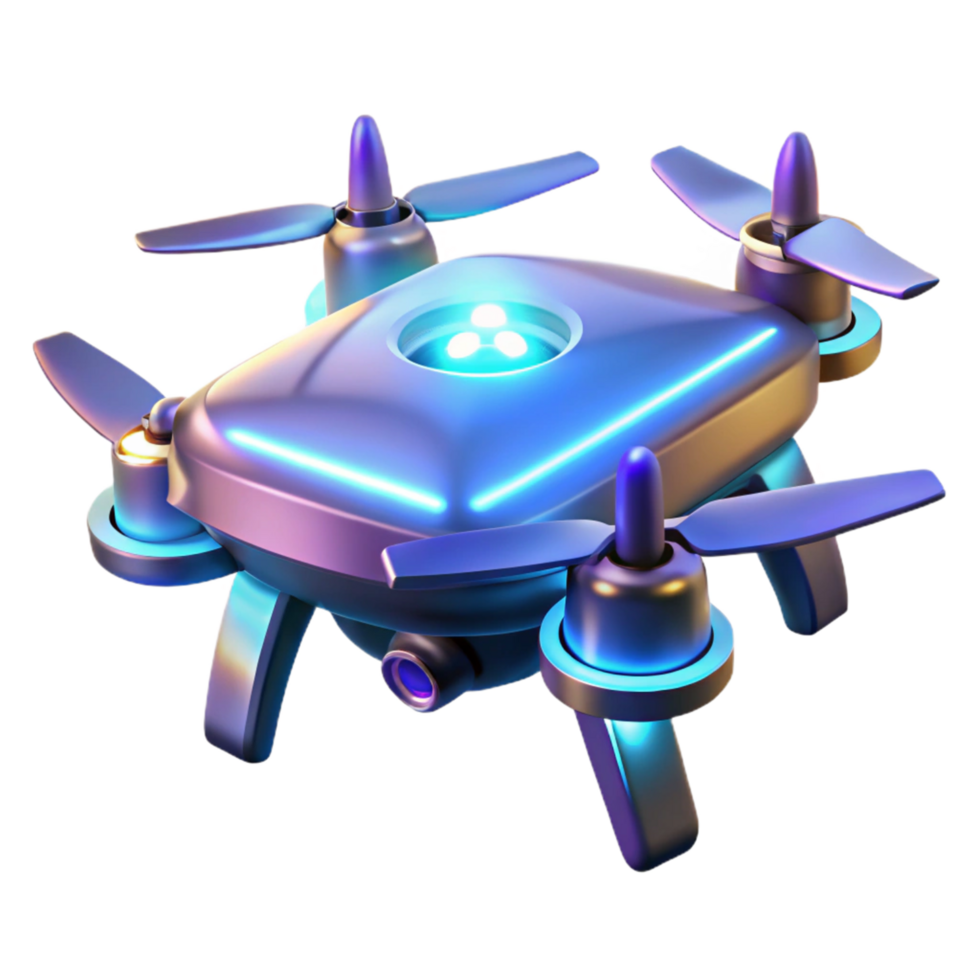 Advanced Drone Technology High Tech Quadcopter with Camera and LED Lights png