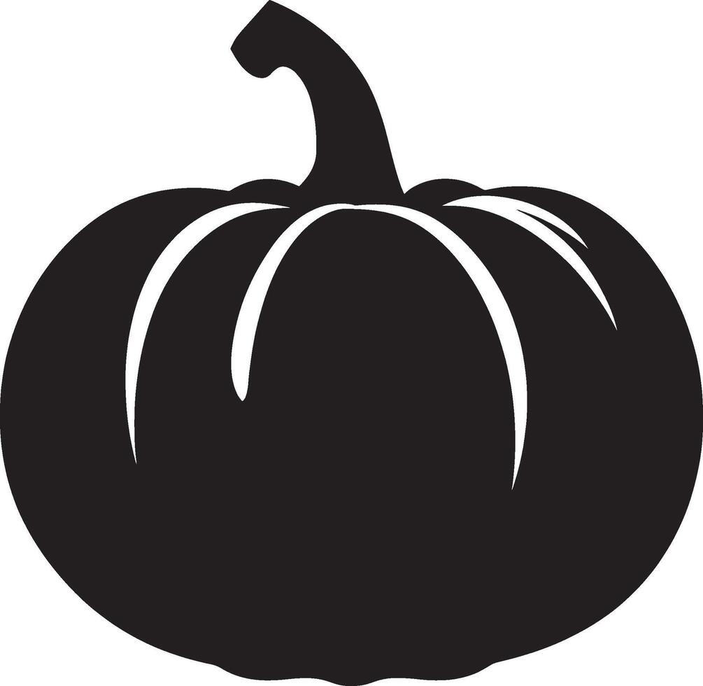 Pumpkin icon black illustration vector