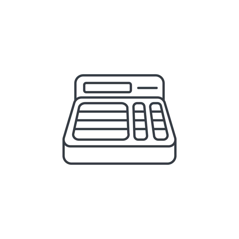 A calculator icon on a white background vector