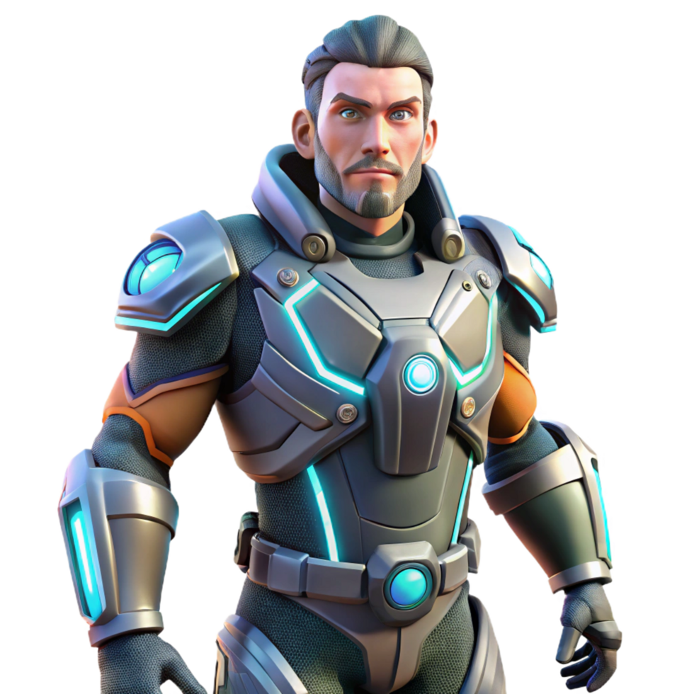 Futuristic Soldier Advanced Armor and Technology png