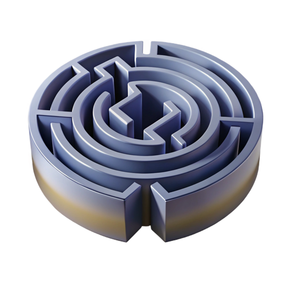 Circular Maze A 3D Puzzle of Paths and Challenges png