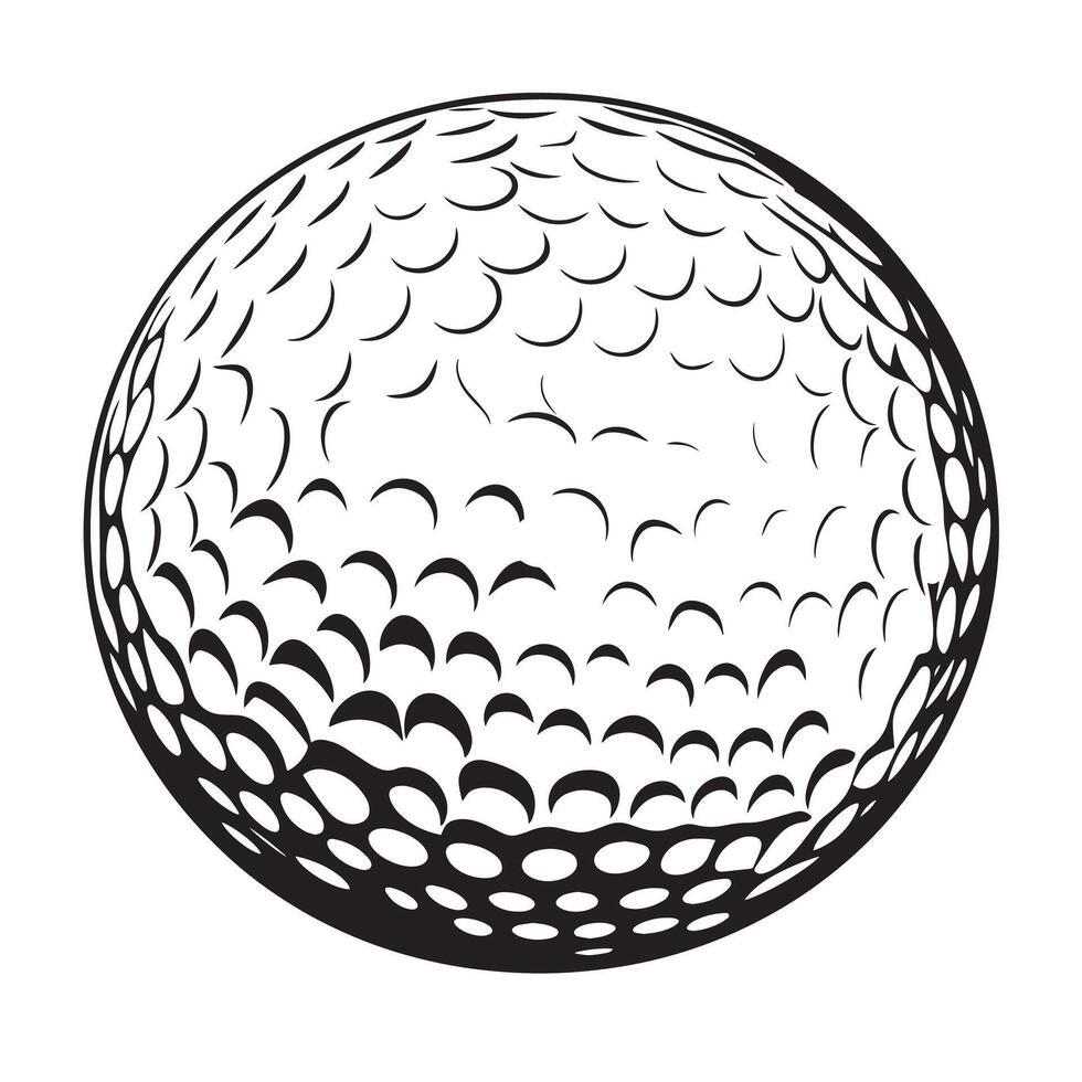 Minimalist black icon of a golf ball in format vector