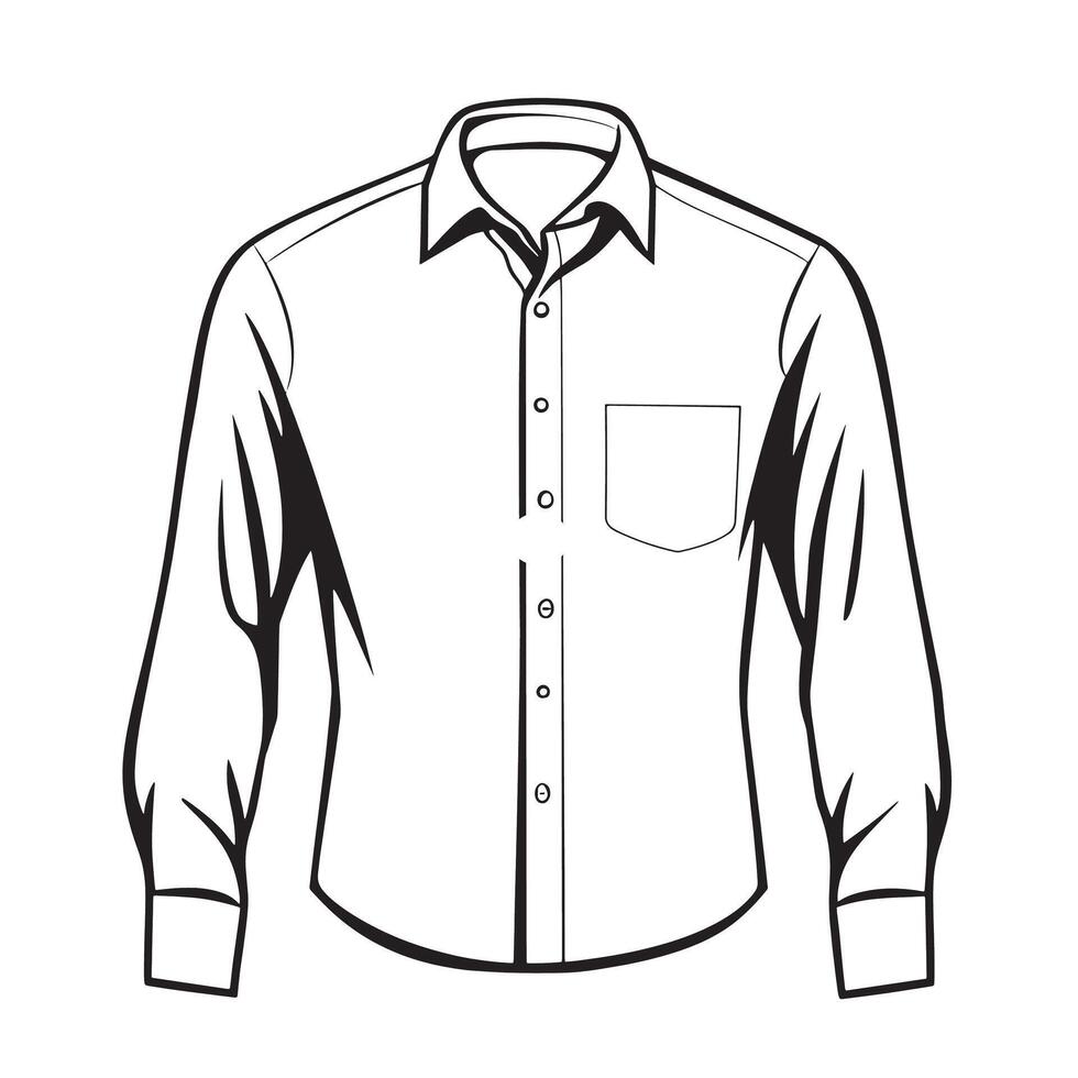 Minimalist black icon of a shirt in format vector