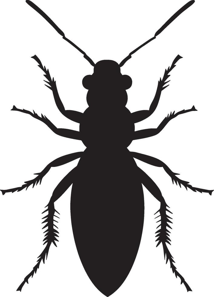 Termite simple silhouette black illustration vector