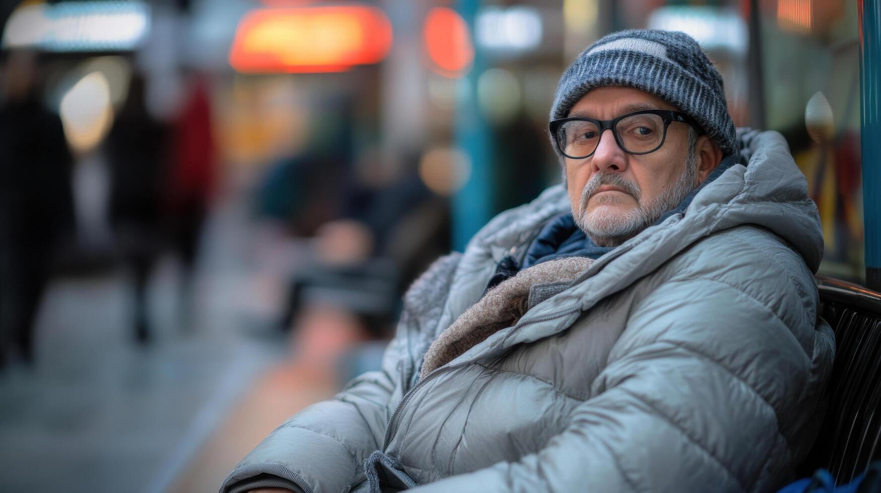 City Morning Commute in Practical Jacket photo