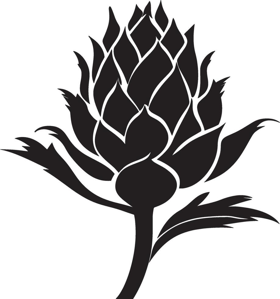 Simple dragonfruit icon in black style vector