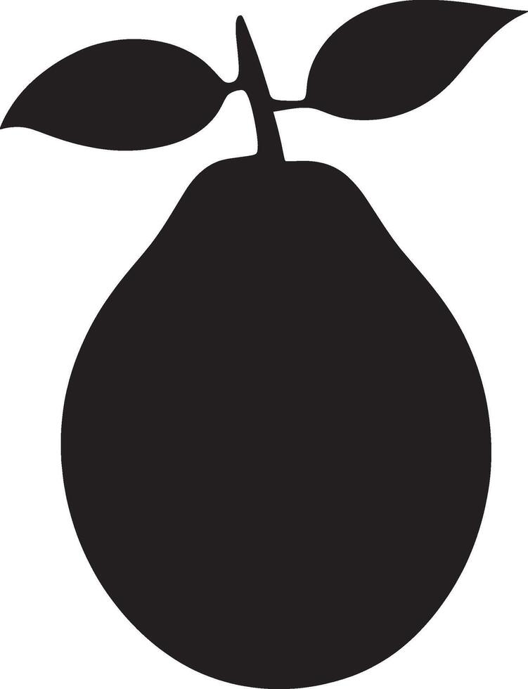 Mango simple silhouette black illustration vector