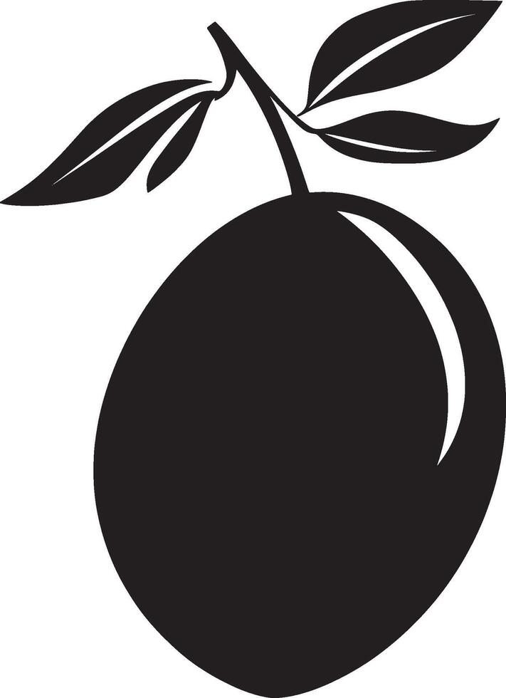 Mango icon black illustration vector