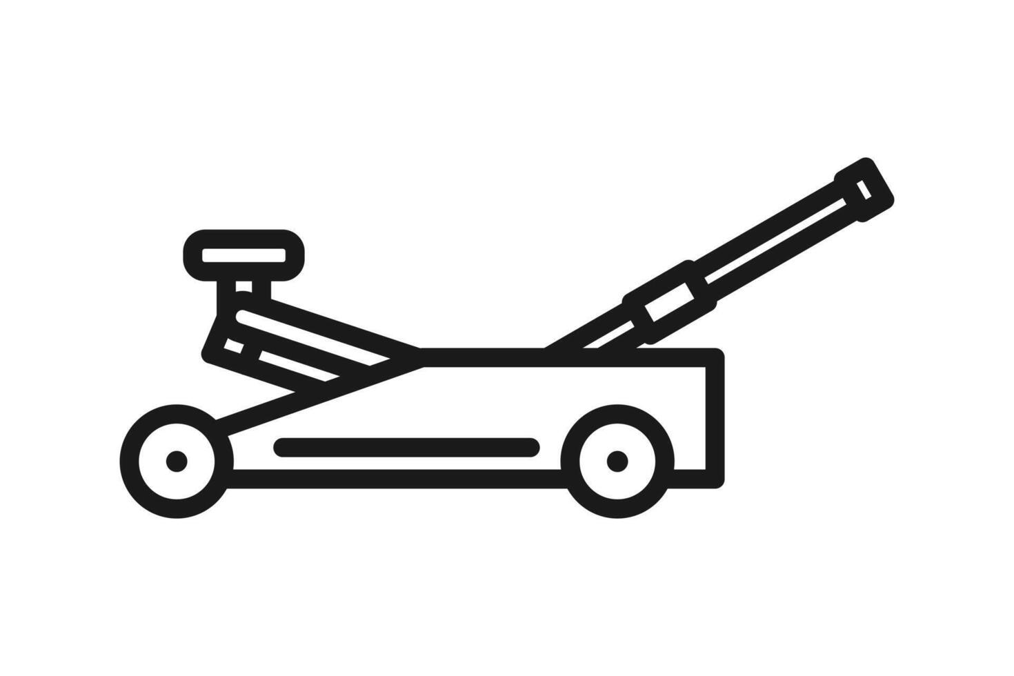 floor jack tool line icon design vector