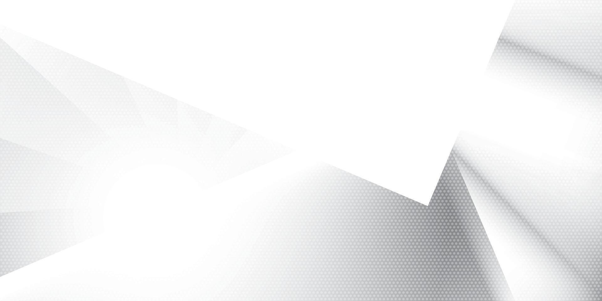 Abstract white and gray color, modern design stripes background with triangle shape and dot pattern. illustration. vector