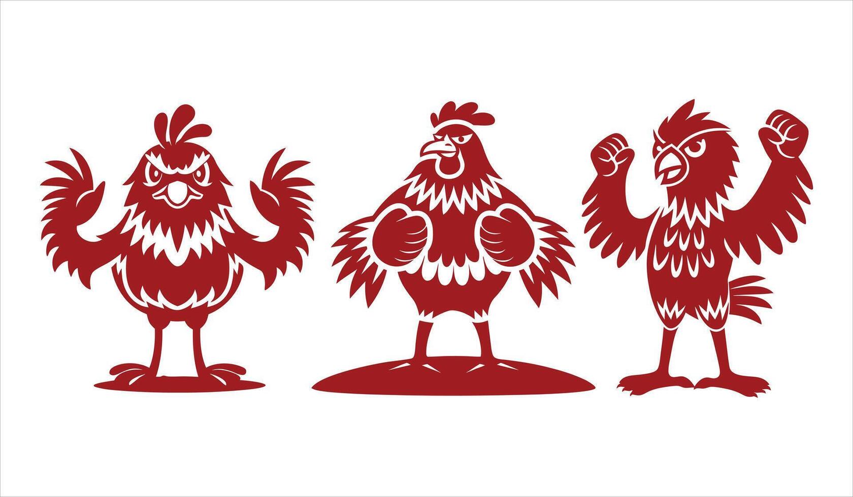 Cockfighting Across Cultures A Tradition of Strength and Strategy vector
