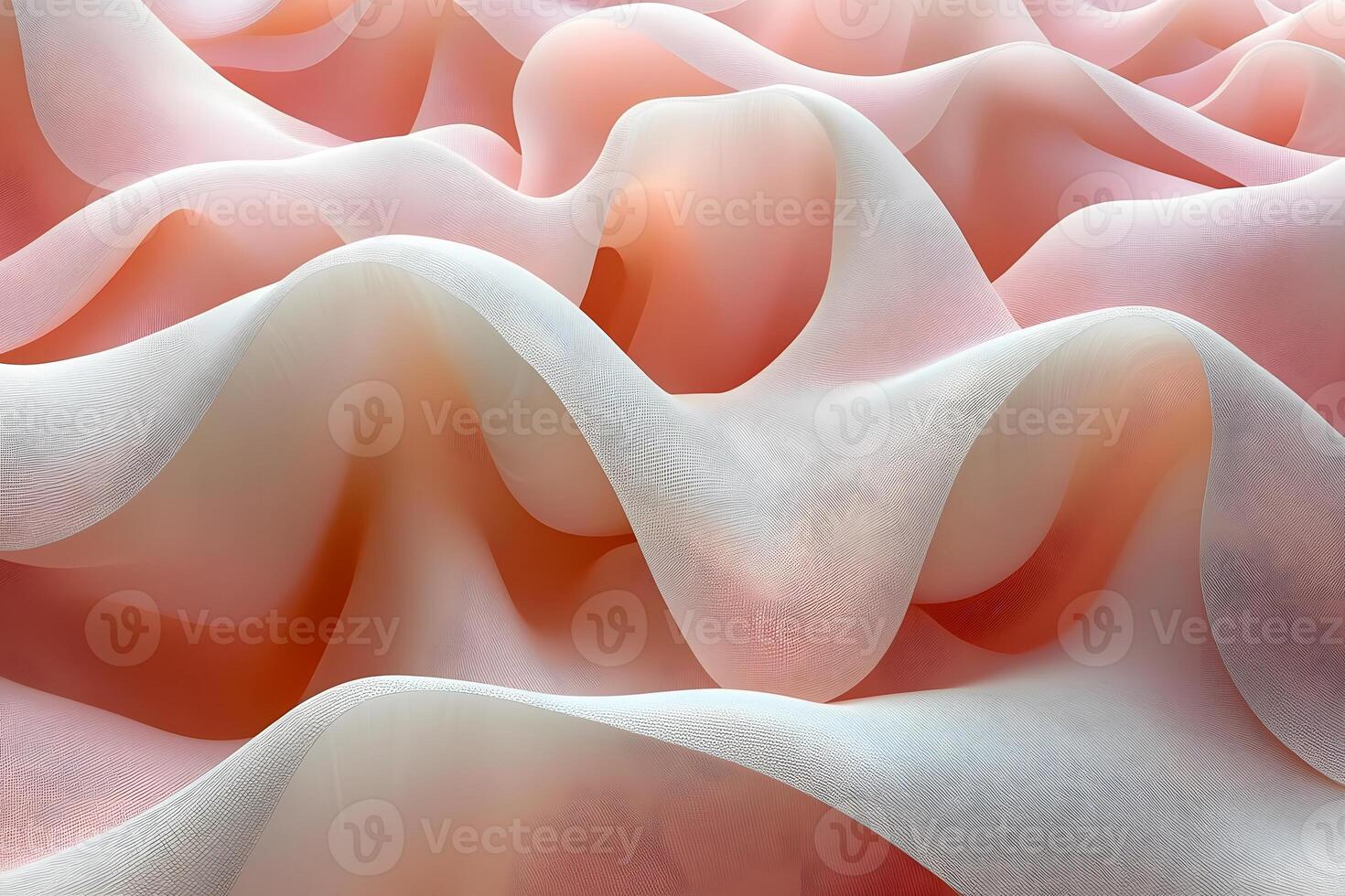 Abstract Organic Waves in Soft Pastel Tones for Contemporary Design and Decor photo