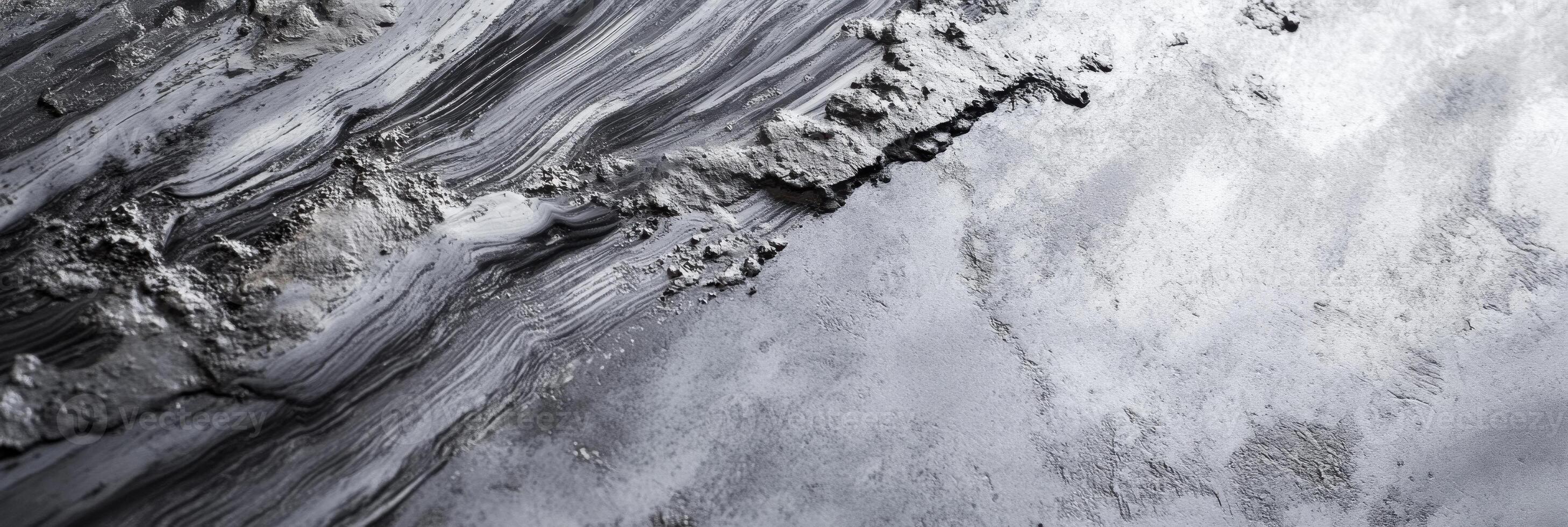 Abstract textured grey and black stone surface with natural patterns in nature photo