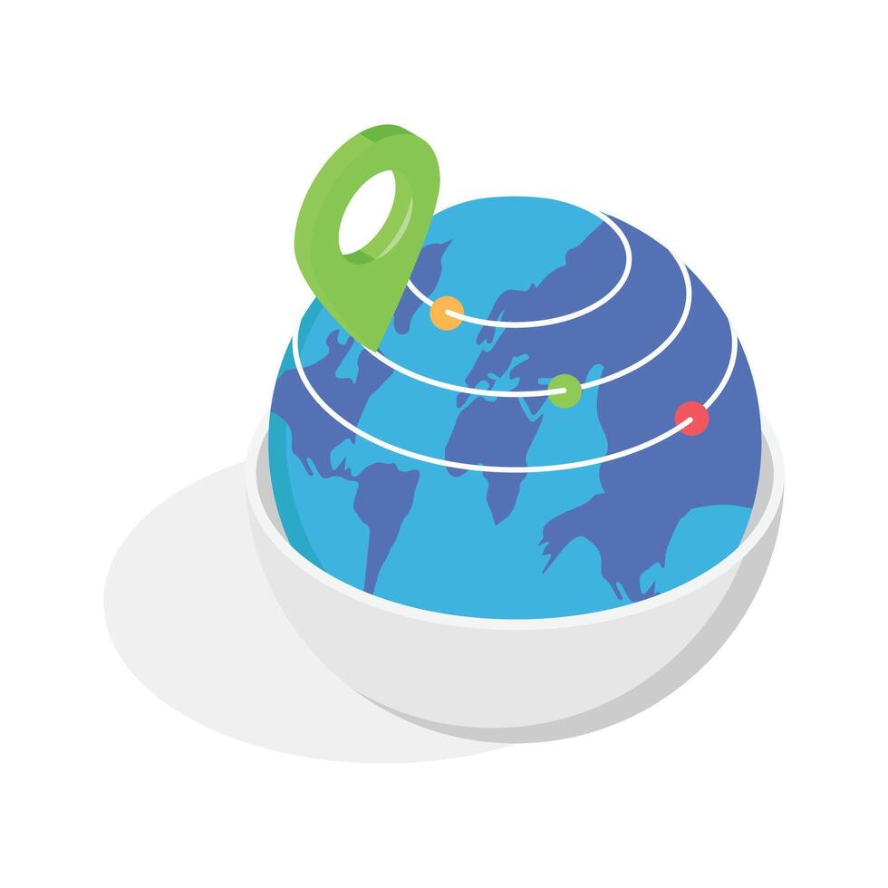 Grab this amazing icon of world map in modern style vector