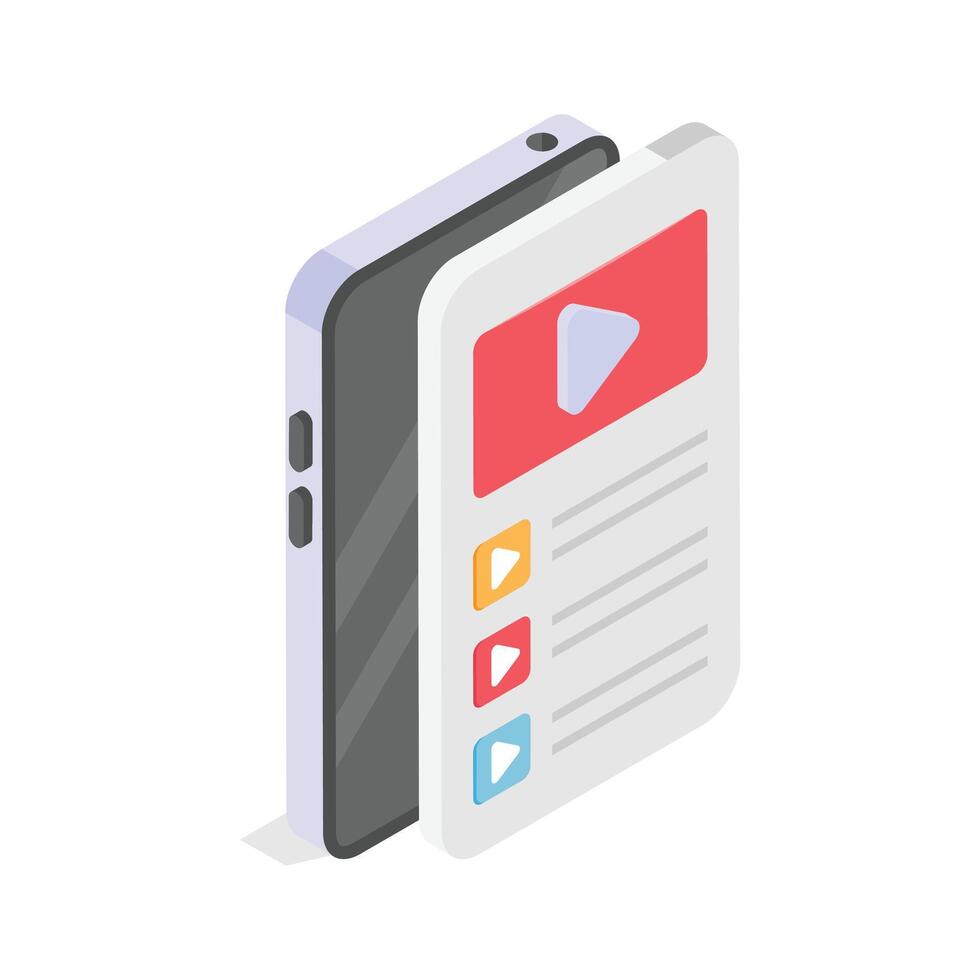 Icon of a media device with IoT enabled streaming vector