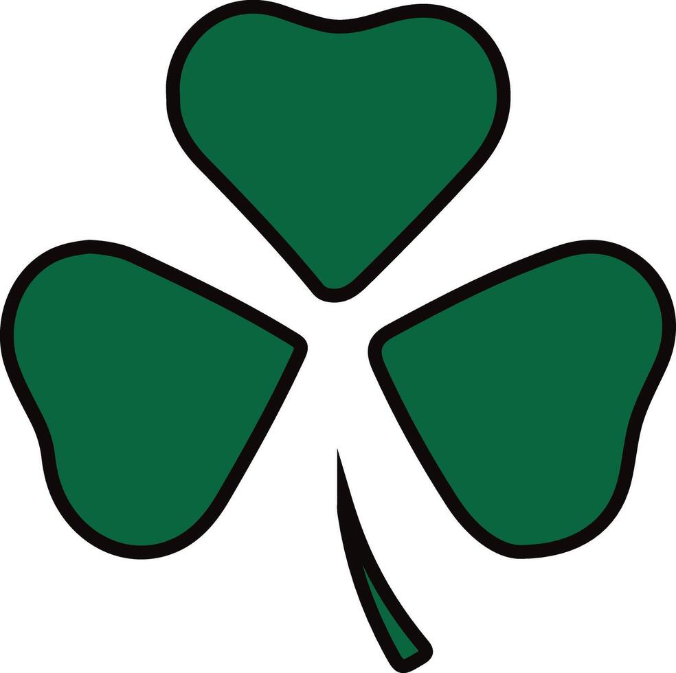 A logo with four leaf clover at the center vector
