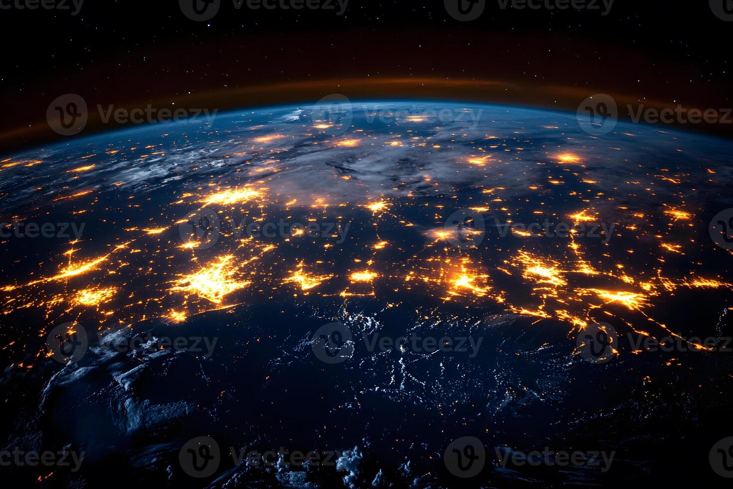 Global Network Connectivity and Urbanization at Night from Space photo
