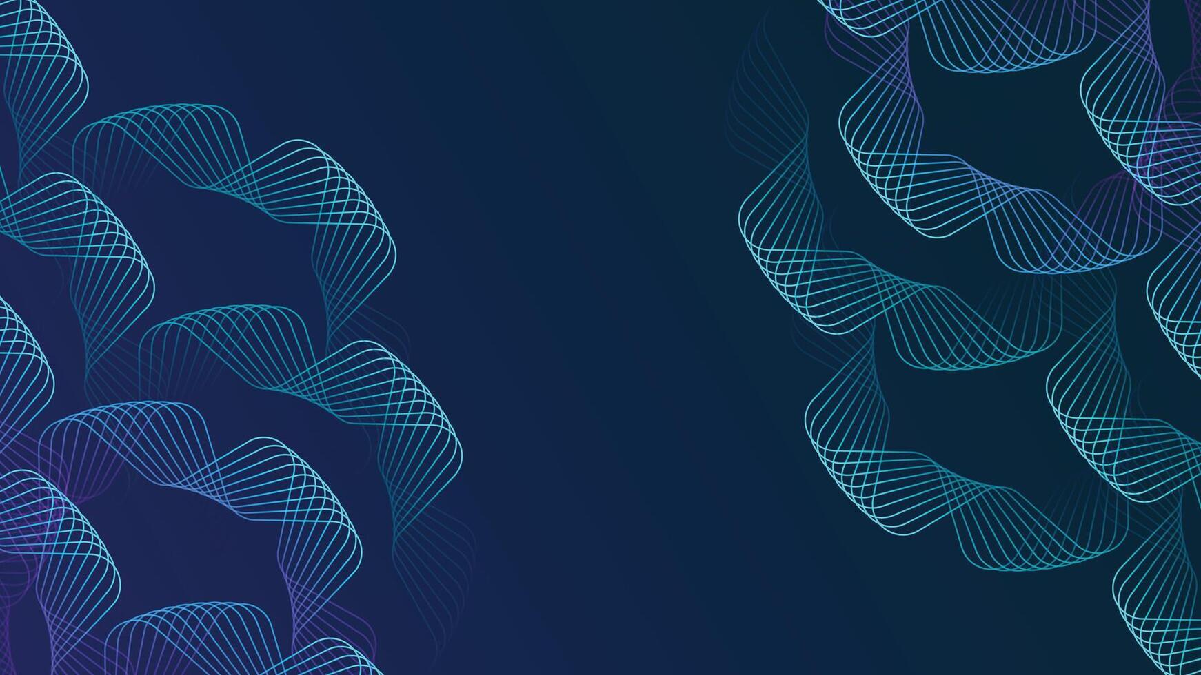 Calming blue and green abstract background with smooth flowing lines, ideal for peaceful and modern digital artwork vector