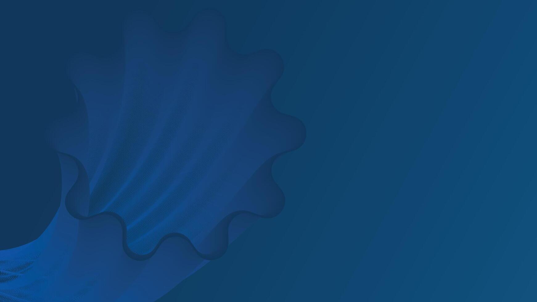 Stunning deep blue abstract background with flowing patterns, creating a calming and serene visual for digital art and design purposes vector