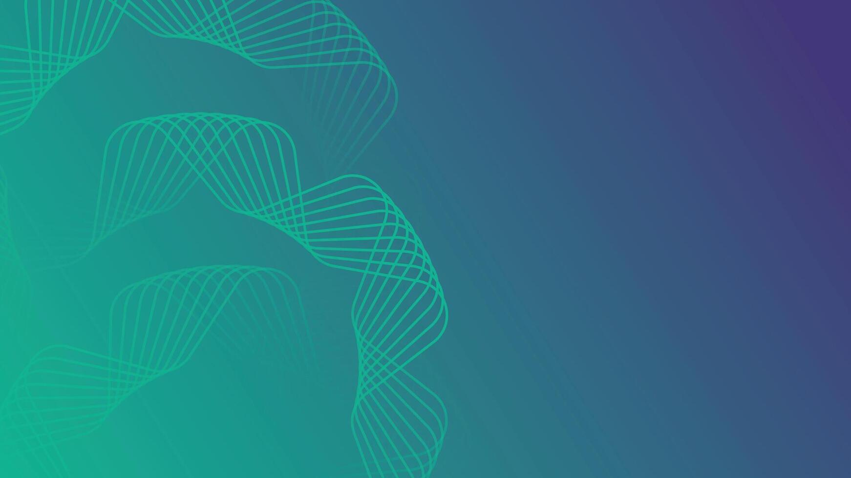 Calming turquoise abstract background with soft flowing lines, ideal for peaceful and modern digital artwork and designs vector