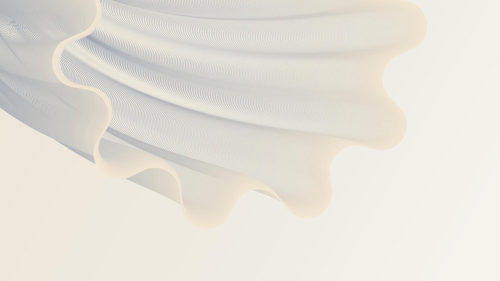 Clean white abstract background with smooth curves, perfect for minimalist and modern digital artwork and designs vector