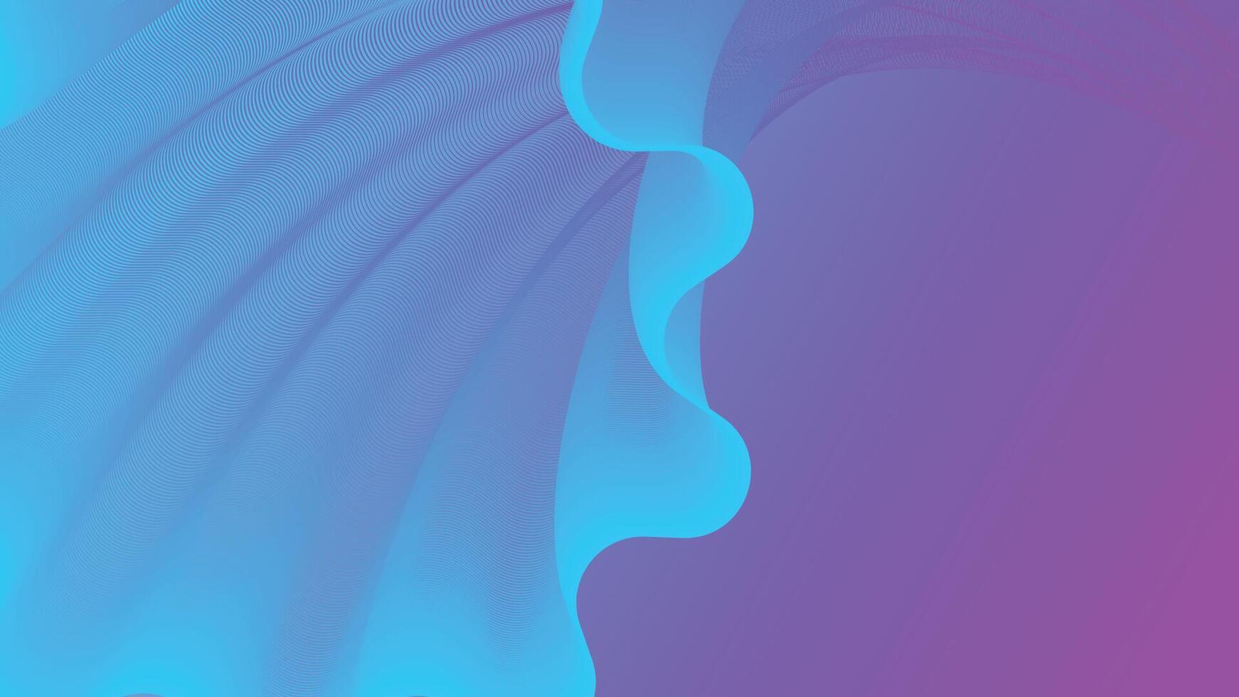 Soothing abstract blue and purple gradient background with flowing curves, perfect for creative and modern digital artwork and designs vector