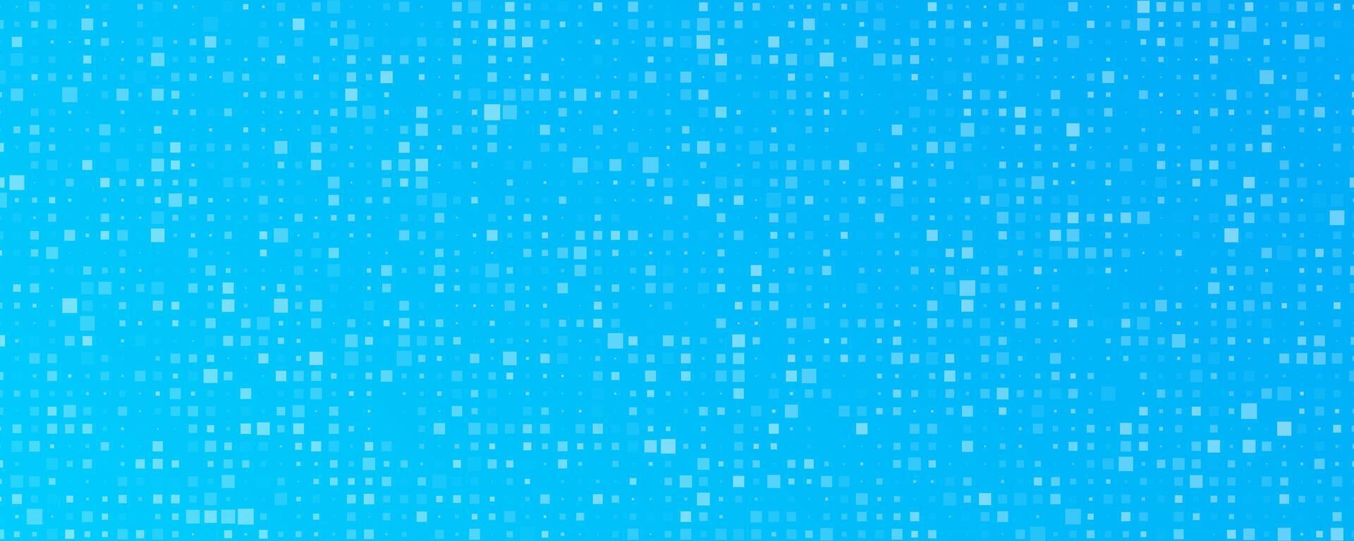 Abstract geometric with squares. Blue pixel background with empty space. illustration vector