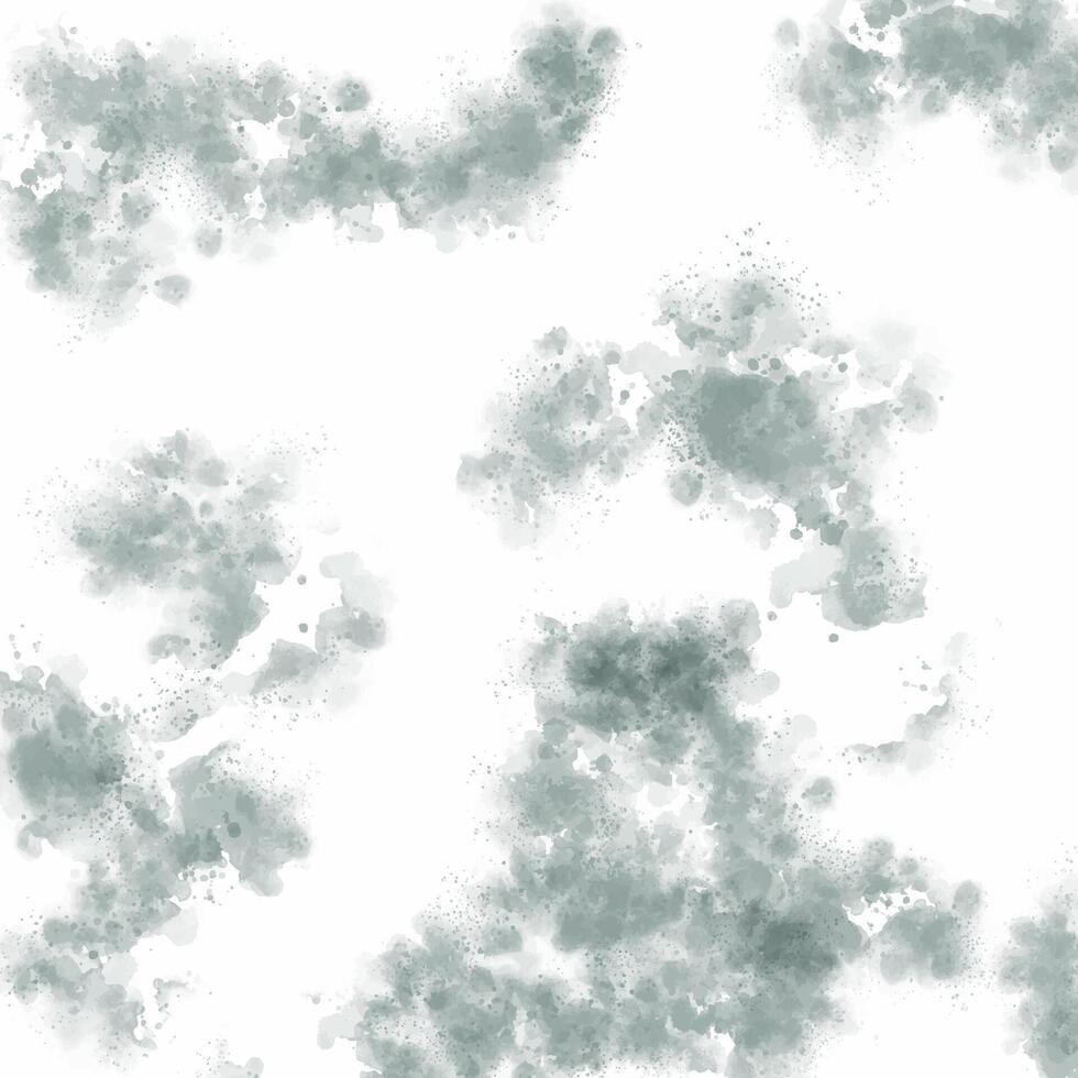 watercolor abstract background with white and grey splatters vector
