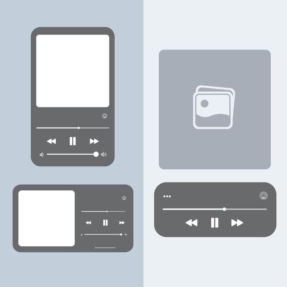 Music Media Player vector