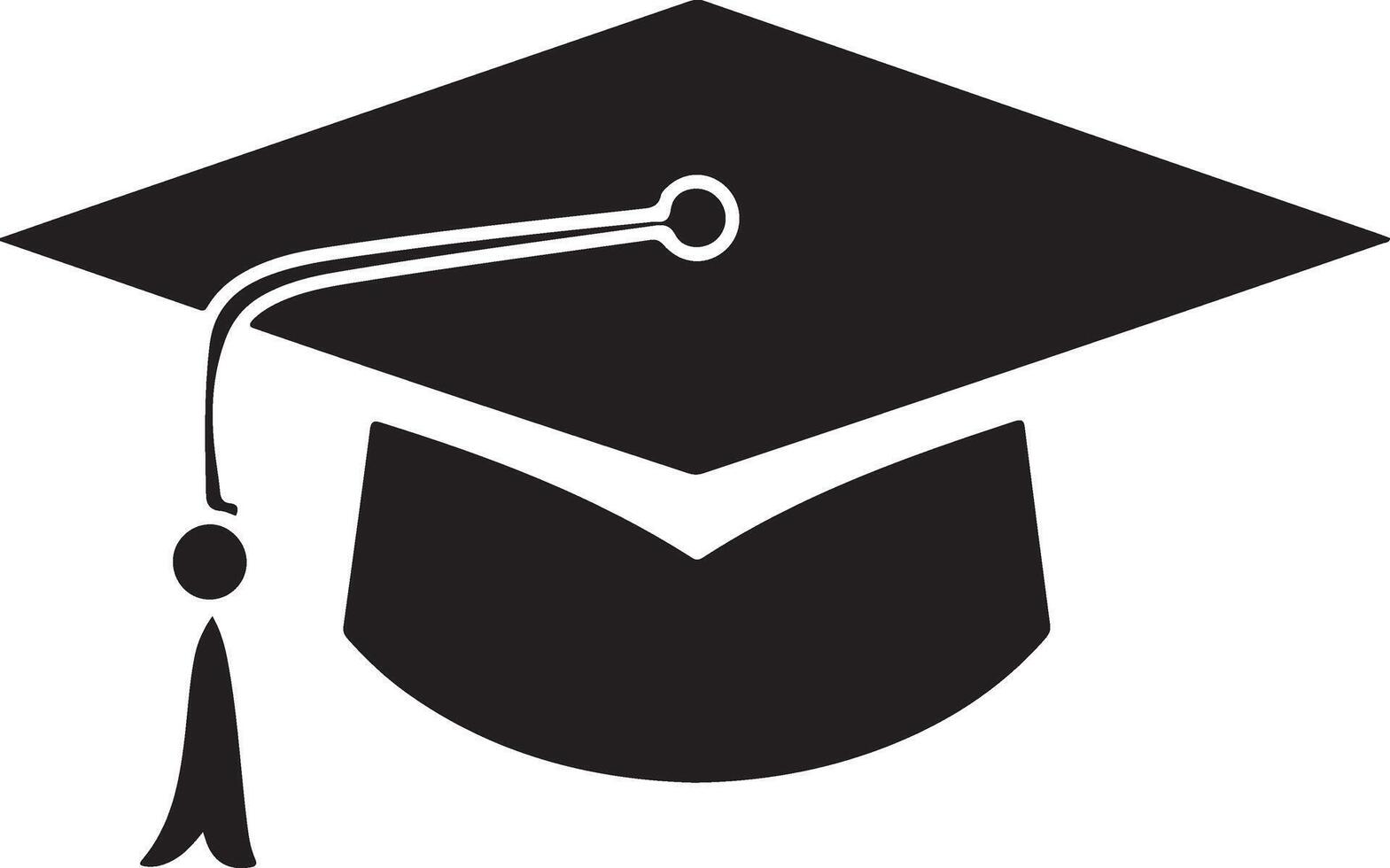 A graduation cap illustration vector