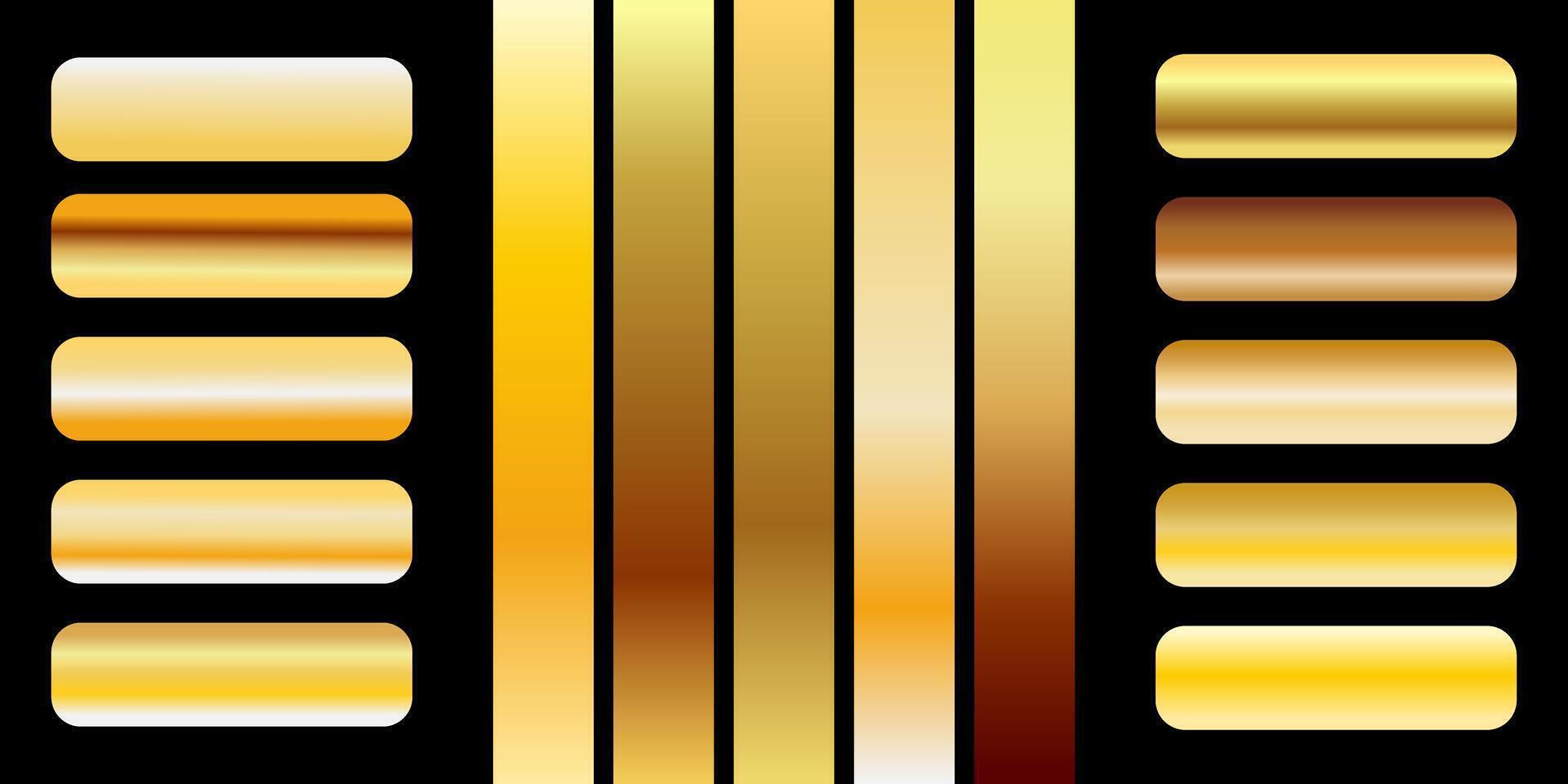 Golden film strip background vector