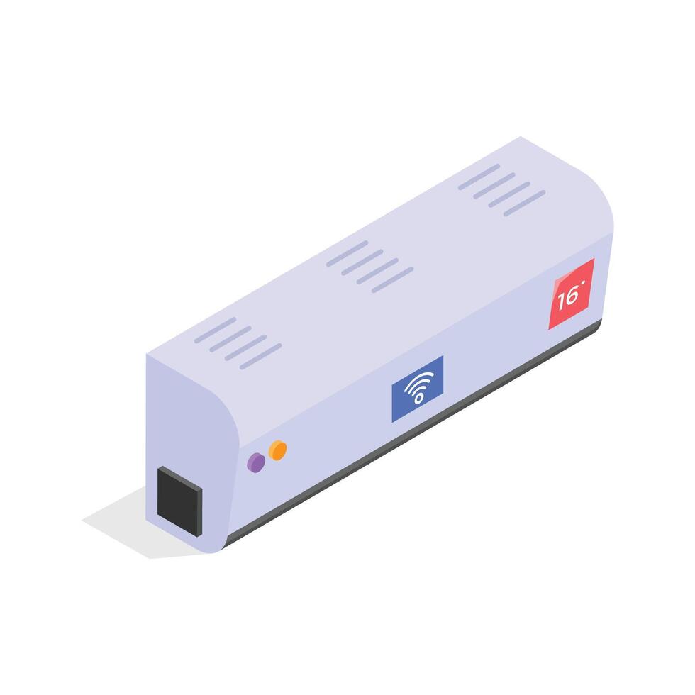 Take a look at this amazing icon of smart air conditioner in modern style vector