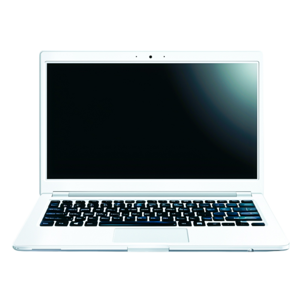 Modern Sleek Laptop on for Tech Advertisement png