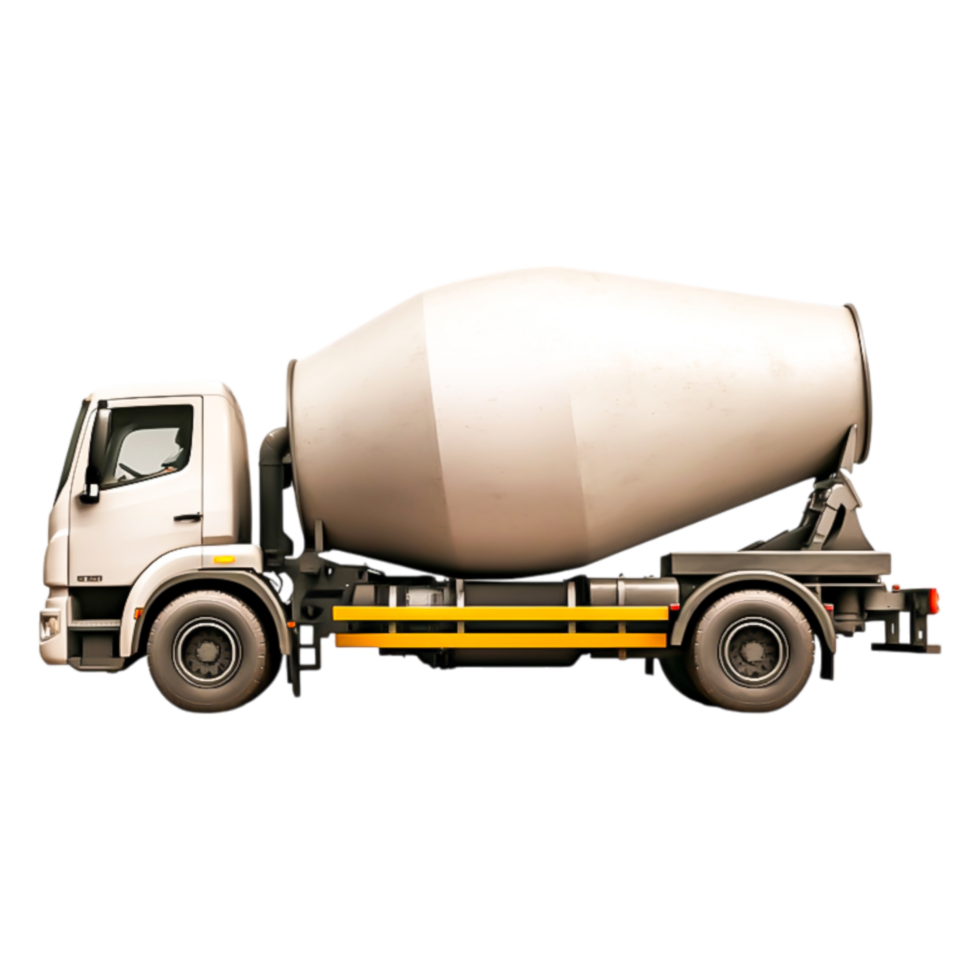 Truck with Concrete Mixer for Construction Projects and Renovations png