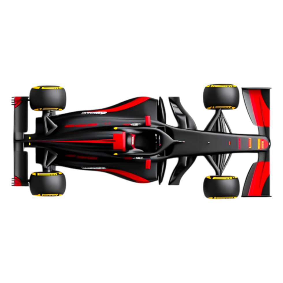 Racing Car Model From Above with Modern Design and Sleek Features png