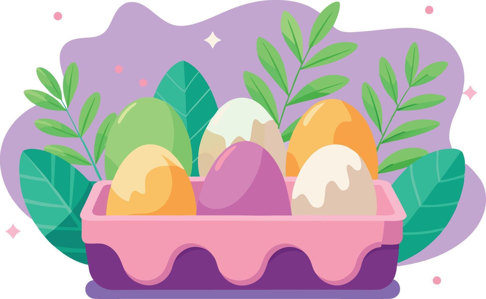 Easter Happy Easter Eggs vector