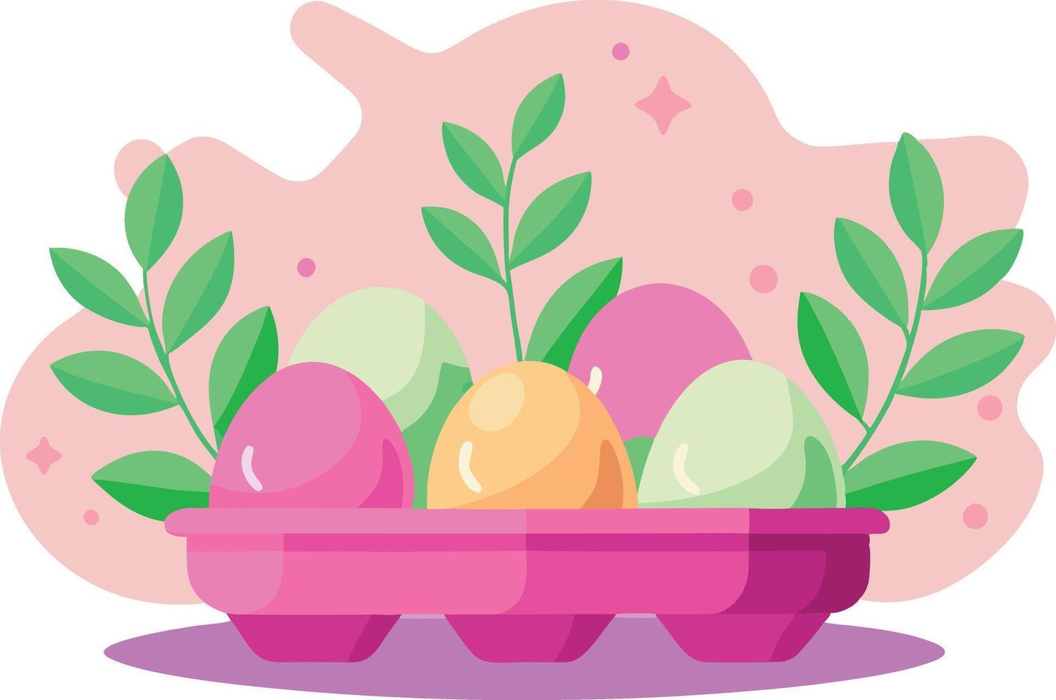 Easter Fresh Farm Eggs vector