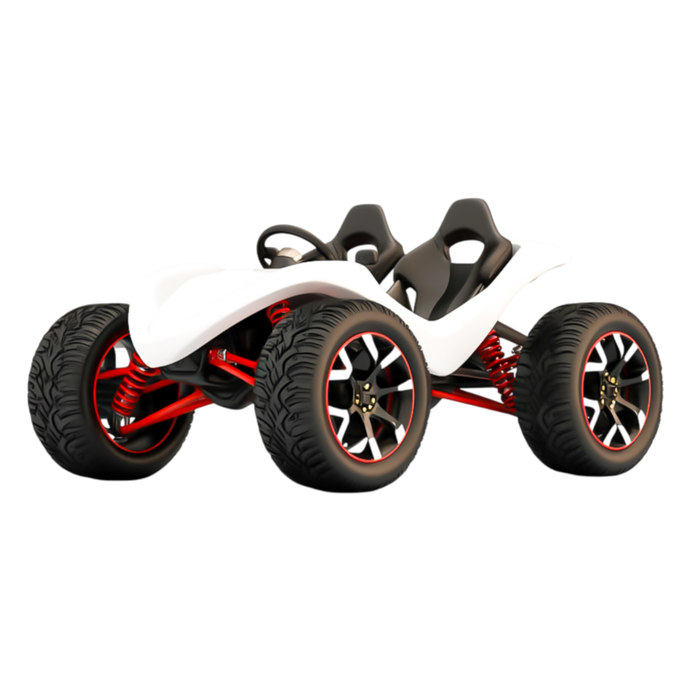 Modern Off-Road Go-Kart with Sleek Design and Bold Tires png