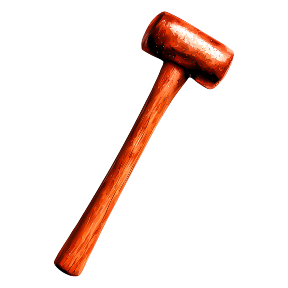 Wooden Mallet for Carpentry and Construction Use in the Workshop png