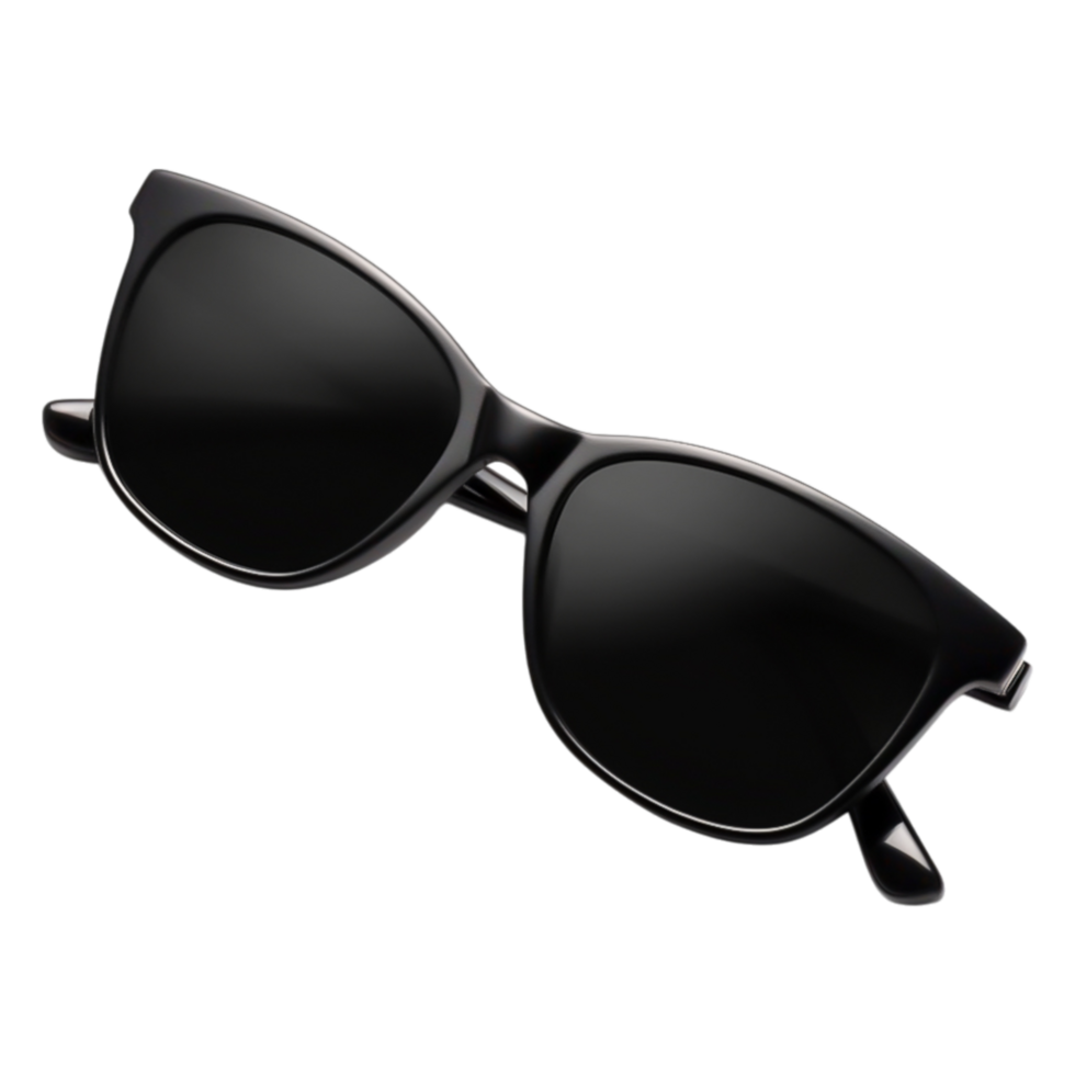 Stylish Black Sunglasses with Angular Design for Summer Fashion png