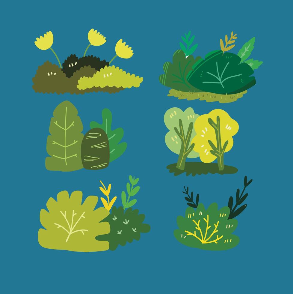 illustration of a lush green plant vector