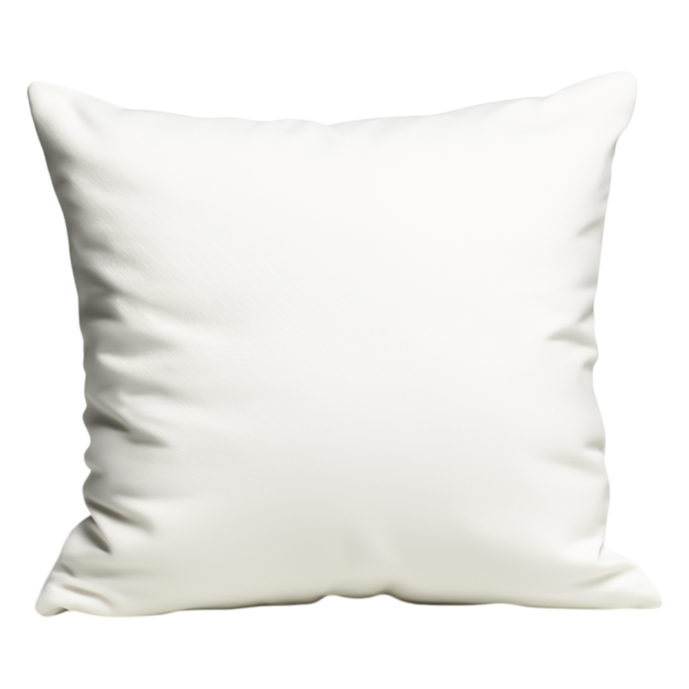 Simple White Decorative Pillow Clean Background png