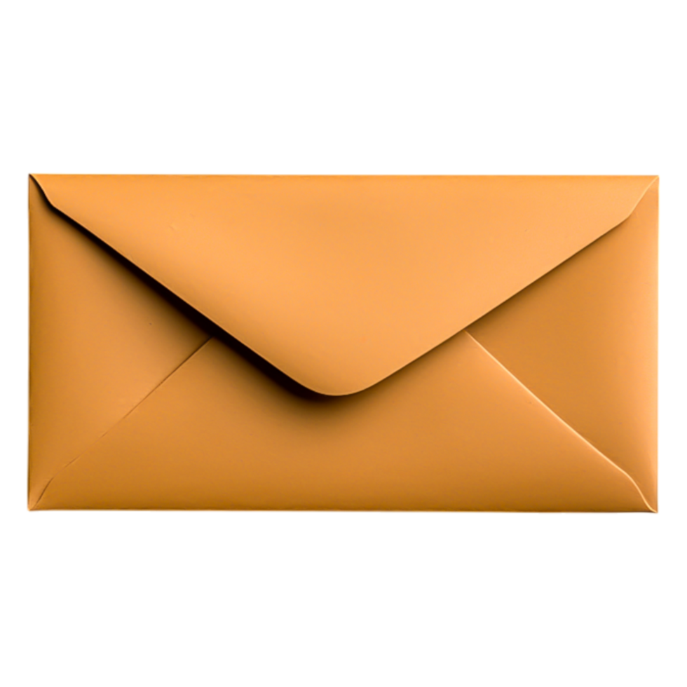 Simple Orange Envelope for Mail Use with Clean Design and Texture png