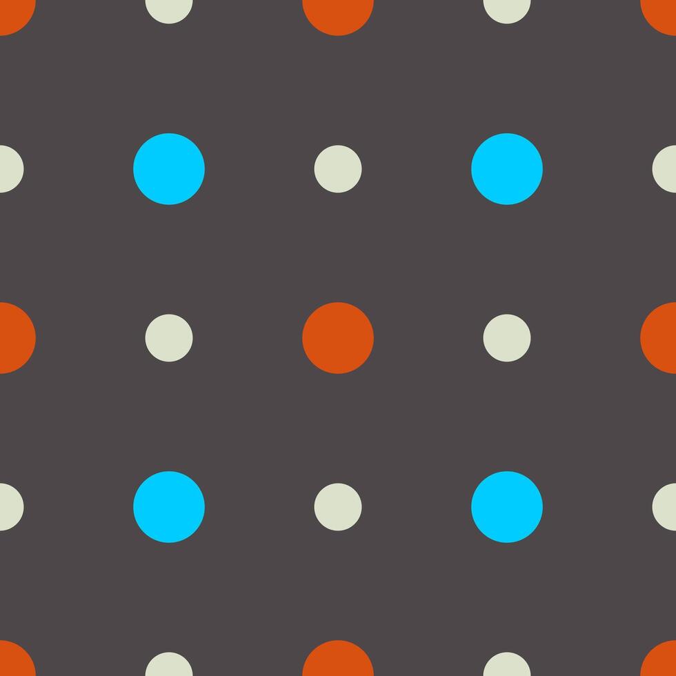 Seamless geometric pattern with colored circles on a dark background vector